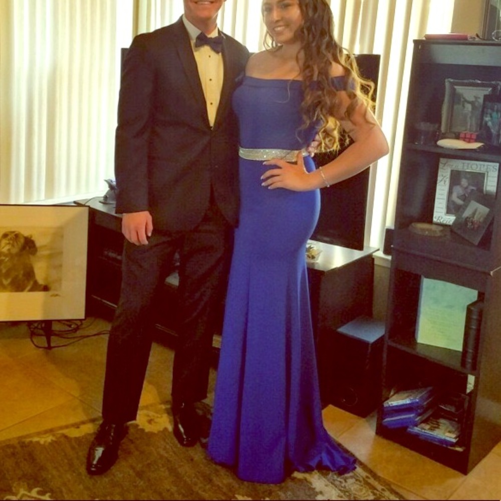 Elegant Formal Royal Blue Dress